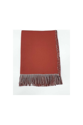 Ladycolor Çift Taraflı Ekose Atkı Şal-omuz Şalı Kahverengi
