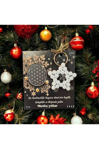 1 Adet Yılbaşı Hediyesi İnci Anahtarlık Yeni Yıl Hediyelik