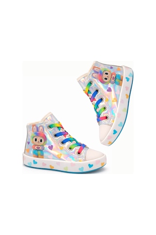 Hologram Gri Cute Kız Çocuk Sneaker