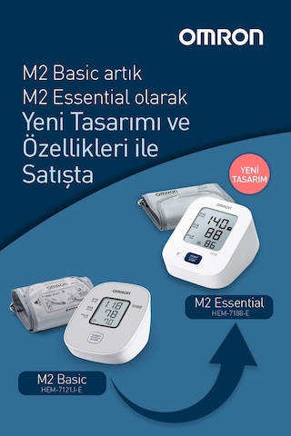 Omron M2 Essential HEM-7188-E Üst Koldan Pilli Dijital Tansiyon Aleti (M2 Basic)
