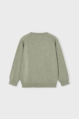 Erkek Çocuk Reglan Kollu Basic Triko Kazak - Yeşil Gri