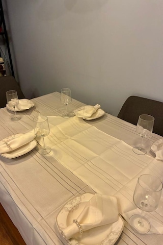 Çeyiz Diyarı Colber 26 Parça Masa Örtüsü Takımı Krem Krem