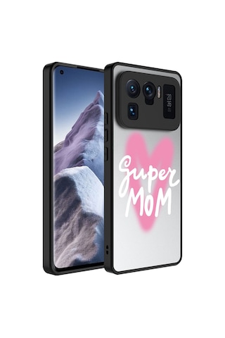 Xiaomi Mi 11 Ultra Kılıf Aynalı Desenli Kamera Korumalı Parlak Zore Mirror Kapak Süper Anne