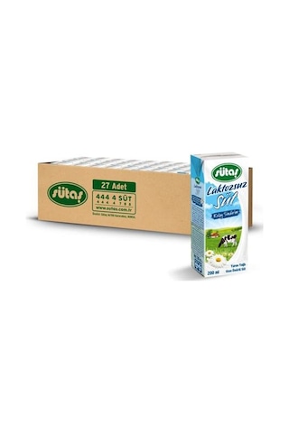 Sütaş Laktozsuz Süt 27 x 200 ML