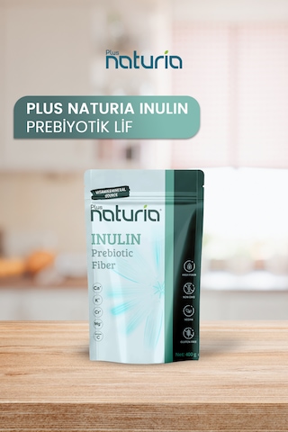 Plus Naturia İnülin Prebiyotik Lif Vegan, Glutensiz, C Vitamini Takviyeli 400g
