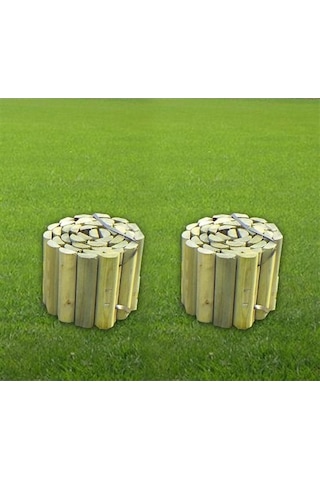 Ahşap Bordür 20 X 150 Cm 2'Li 3 Kazıklı