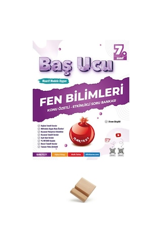 Nartest 7. Sınıf Maarif Bağlam Temelli Fen Bilimleri Baş Ucu Kitabı + Telefon Standı