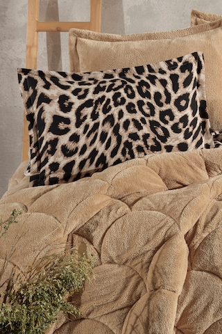 Nordqueen Wellsoft Çift Kişilik Uyku Seti Çift Taraflı Leo Kahverengi