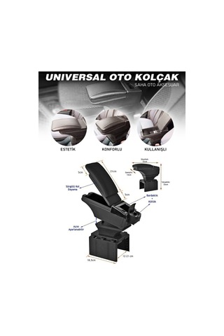 Fonksiyonel Kol Dayama Universal Sürgülü Kolçak