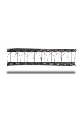 Bordür Kenar Pvc Rattan 100x25/35cm Kahverengi