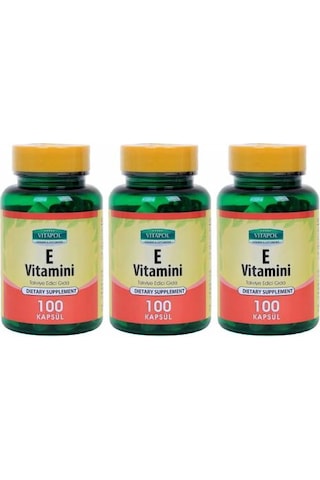 Vitapol E Vitamini 400 Iu 268 Mg 3X100 Kapsül