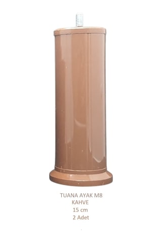 Tuana Ayak 15 cm M8 Cıvatalı Kahve (2 Adet)