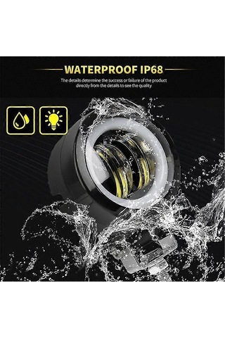 Zarif Motosiklet Işığı 3 İnç 7d 20w Yuvarlak Diyaframlı Otomatik Motosiklet Led Çalışma Işığı Led Bakım Spot Işığı Çok Renkli