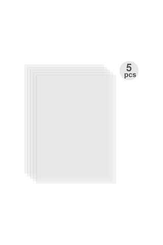 Kangvka Sla/dlp 3d Yazıcı Uyumlu Fep Filmi - Şeffaf, 0.1mm Kalınlık, 280x200mm Boyut, 5 Adet Paket