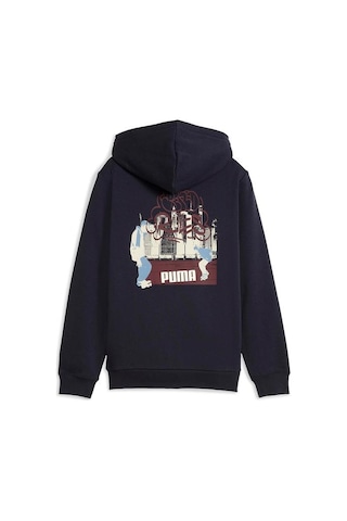 Puma Mid 90s Full Zip Çocuk Lacivert Kapüşonlu Ceket Lacivert