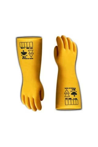 İzole Elektrikçi Eldiveni İş Güvenliği 5kv Eldiven Catu Mark Std