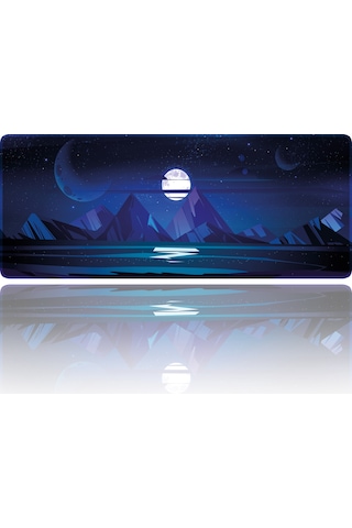Helixsun Mouse Pad Büyük Boy Gaming Oyuncu XXl 90x40 CM Moonlight