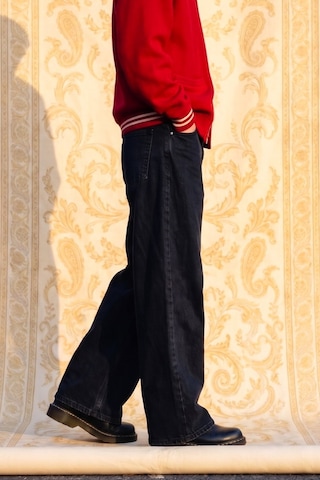 HLT Jeans Siyah Kadın Wide Leg Jean %100 Pamuklu Yüksek Bel Palazzo Kot Pantolon Angel-2066