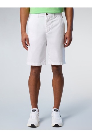 North Sails Freedom Regular Fit Chino Erkek Şort-33438 Beyaz