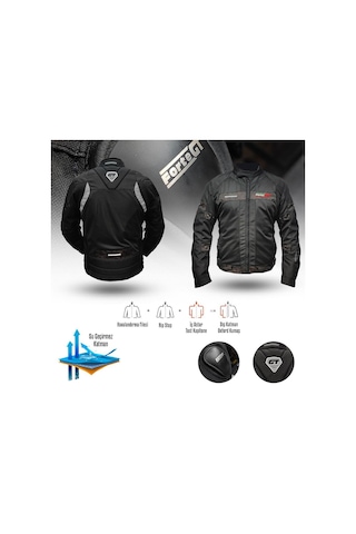 Forte Gt 2001079 Skyland 4 Mevsim Motosiklet Montu 72302 Siyah