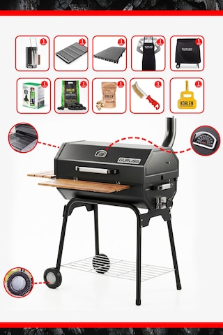 Guruss CG-075 Mangal PRO Gurme Paketi | Kullanıma Hazır SET | Kur, Yak, Keyfini Çıkar