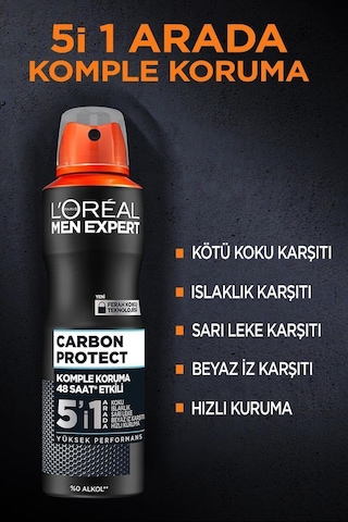 L'oreal Paris Men Expert Carbon Protect Deodorant 150 Ml