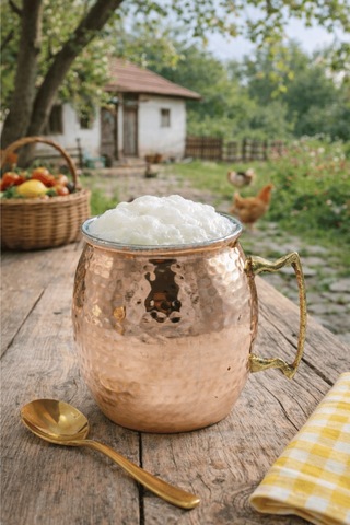 530 Ml. El Yapımı Bakır Ayran Kupası - Moskova Mule Bardak Bakır