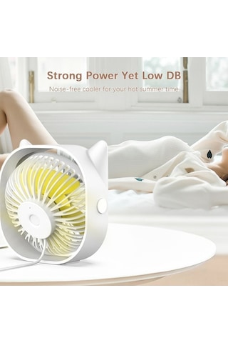 Pazly M105i Usb Masüstü Fanı - Sessiz, 360 Dön. Pembe, Ayrılab. Masaüstü, Ofis/küçük Ofis İçin