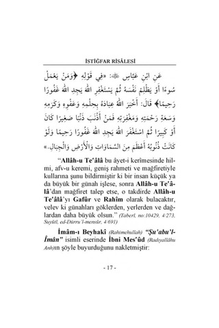 İstiğfar Risalesi | Lalegül Yayıncılık 9786054814237