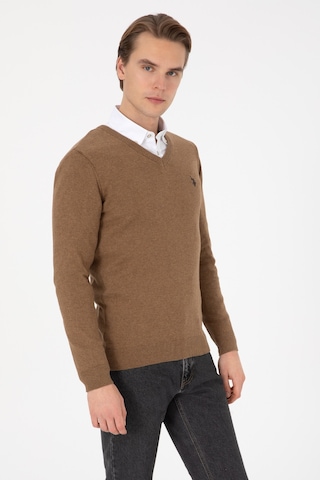 U.S. Polo Assn. U.s. Polo Assn. Erkek Haki Melanj Kazak /triko 50313662-vr125