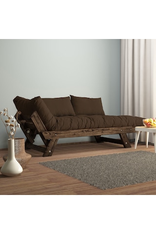 Woodesk Adalar Masif Ceviz-kahve Renk 2li Kanepe Cpt8120-210