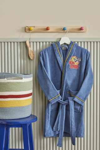 Karaca Home Tom Ve Jerry Kapüşonlu Bornoz 4/6 Yaş 203.11.01.0005 Mavi
