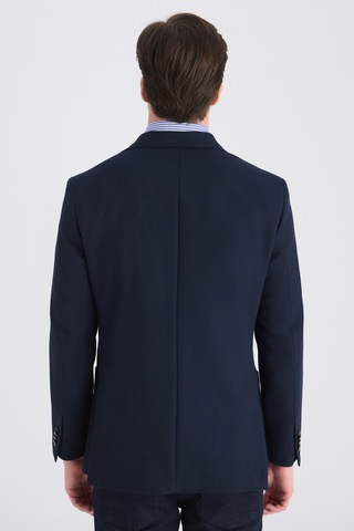 D's Damat Ds Damat Slim Fit Lacivert Diyogonal Kumaş Ceket 5hc04ır06494m 101