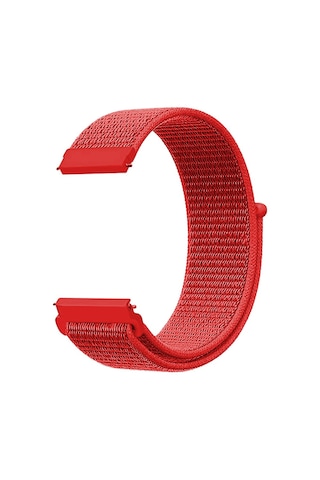 Microsonic Amazfit Gts 2 42Mm Hasırlı Kordon Woven Sport Loop Gri