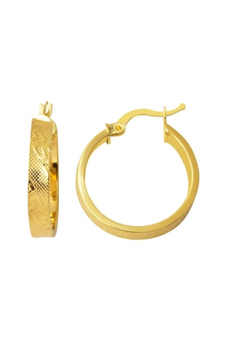 Bilezikci 2,5 Cm. Çaplı Versace Halka Küpe 14 Ayar Altın Kphas14k30234
