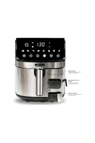 Wiami Airfryer 6.5 L V2 Akıllı Yağsız Fritöz