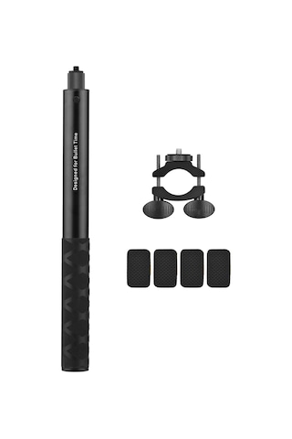 Geeksen Alüminyum Bisiklet Kamera Tutucu 17-40mm Boru , 28-115cm Uzunluk Ayarı, 500g Yük Kapasitesi, Insta360 One X/one/evo Uyumlu