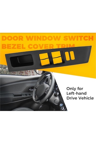 Crackedice Toyota Yaris İçin Araba Ön Cam Anahtarı Kontrol Paneli Kapağı