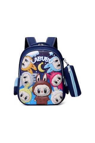 Karikatür Çocuk Hardshell Okul Çantası Birinci, İkinci Ve Üçüncü Sin Hafif İlkokullu Öğrenci Moda Sırt Çanı-mavi Blue