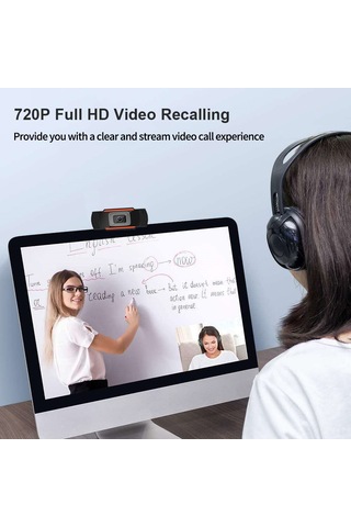 Padalink 720p Hd Usb Webcam İle Dahili Gürültü Azaltıcı Mikrofon, Plug & Play Bilgisayar Kamerası