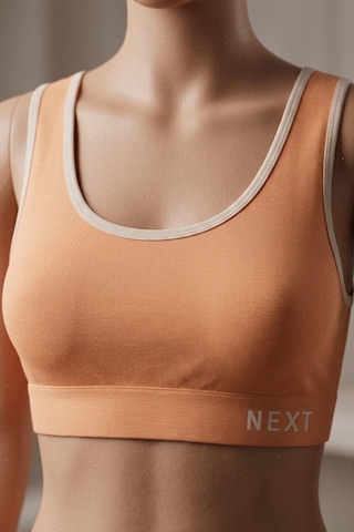 Fit Women Next Baskılı Pedsiz Büstiyer 8012 Turuncu