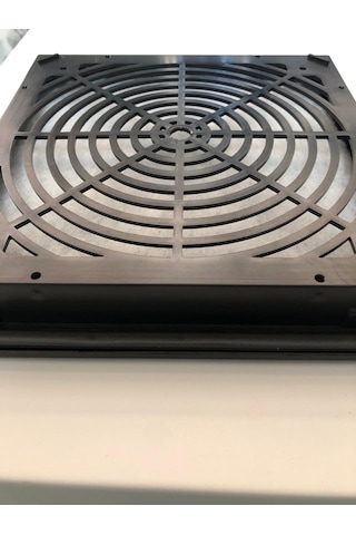 Fan Panjur Havalandırma Menfezi Siyah W:250 X H:250 Mm