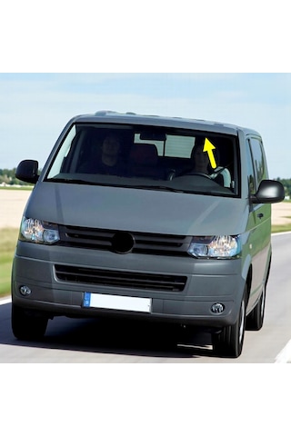 Vw Transporter T6 10-15 Sol Sürücü Taraf Güneşlik Gri 7h5857551b