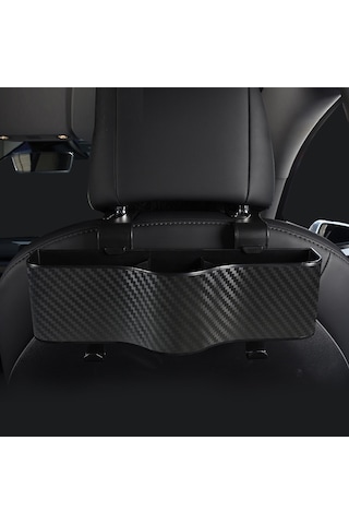 Cbtx Araba Koltuğu Arka Saklama Kutusu Arka Asılı Bardak Tutucu Siyah
