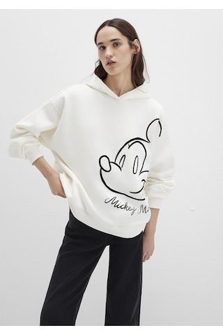 Mavi - Mickey Mouse Baskılı Ekru Sweatshirt 1s10466-80194 Ekru