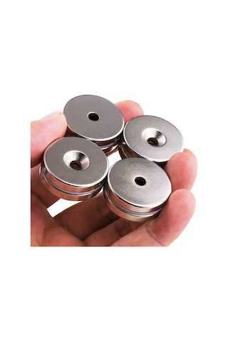 Neodyum Mıknatıs, 25Mm X 10-5Mm X 5Mm Havşa Delikli, Adet Seçmeli 1 Adet