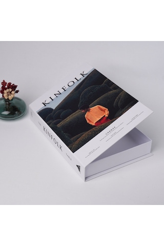 Bak Gel Al Kitap Görünümlü Dekoratif Kutu, Iskandinav Tarzı Gizli Saklama Kutusu