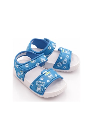 Pepino 1980 Çocuk Bebe Sandalet Saks Mavi