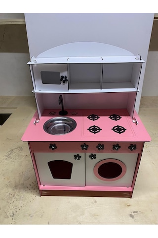 3 Mm Ahşap Oyuncak Mutfak 80X60