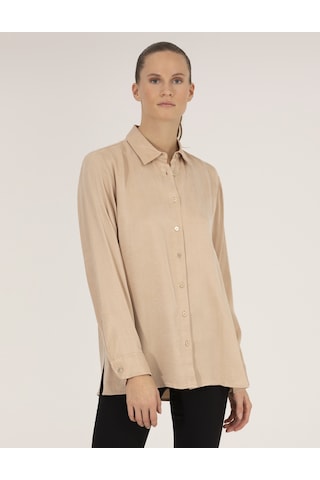 Pierre Cardin Kadın Bej Desenli Gömlek 50254167-vr011 Bej